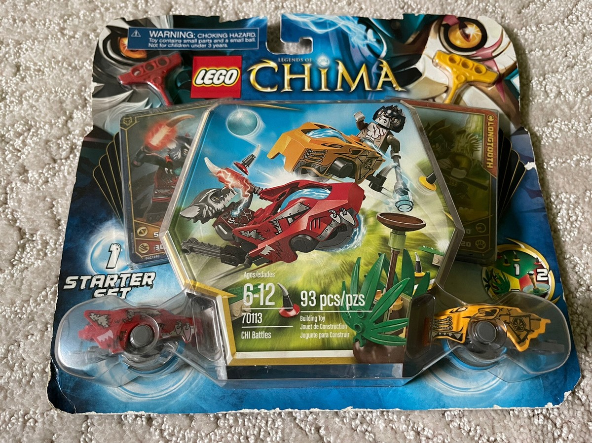 LEGO 70113 Chima Speedor Chi Battles Wakz Longtooth Weapons Game