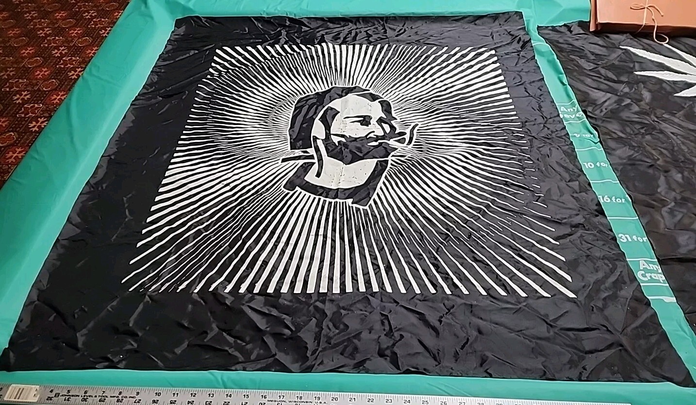 Vintage Zig Zag Rolling Papers Wall Tapestry Banner 42x44 Marijuana Tobacco Decor