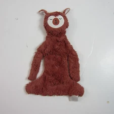 Slumberkins Alpaca Llama Snuggler Lovey  Plush Rust Color