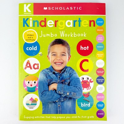 Kindergarten Jumbo Workbook Scholastic Early Learners First Grade Ready NEW
