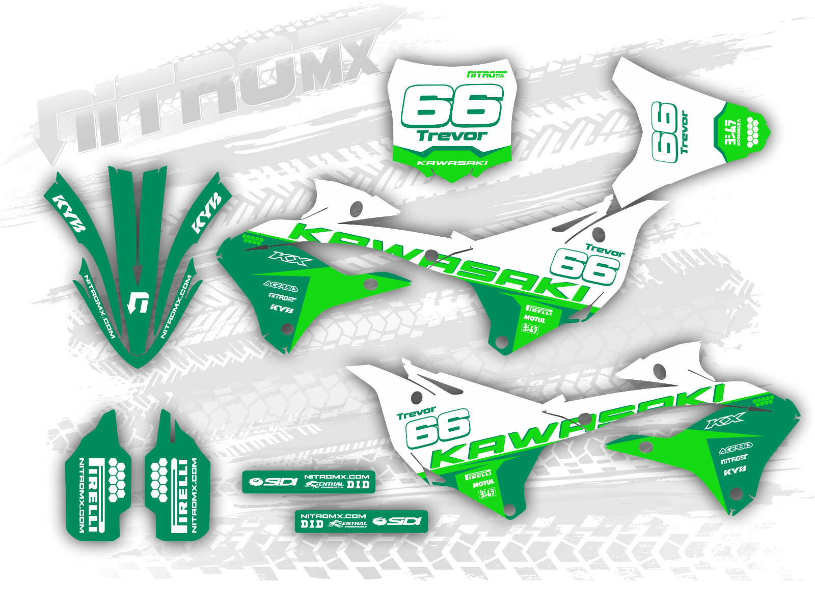 85 Sticker Slant 2022 Kx 85 Graphics