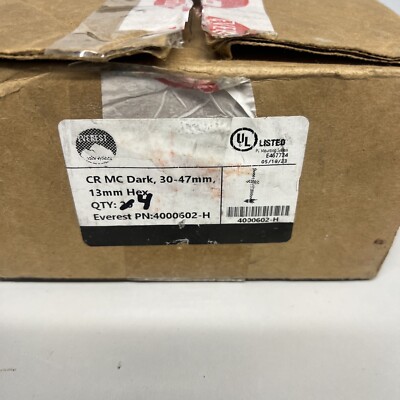 BOX OF 4, EVEREST , 4000602-H, CR MC DARK, 30-47MM, 13MM HEX