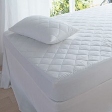 Extra Deep Quilted Mattres Bed Protector Fitted Sheet Cover Double King Size New