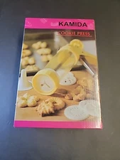 NEW Cookie Press Gun 28 Piece Set 2 Mats 22 Piece Acces. Measure Cup Brush