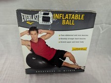 Total Body Exercise Ball 24" Balance Stability Yoga Ball Anti-Burst w/Air Pump