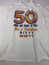 Vintage 1988 50th Birthday Shirt Celebration Large Single Stitch Stedman USA