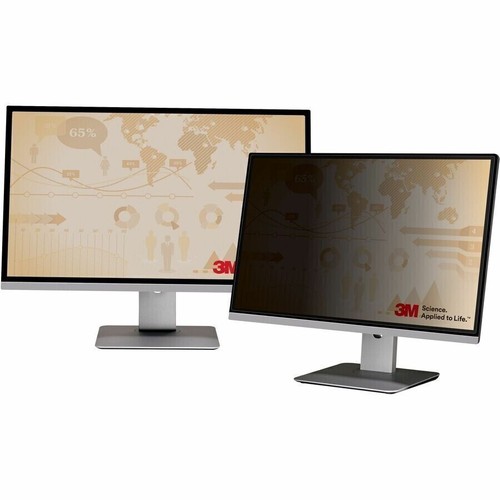 3M PF235W9B Privacy Filter for 23.5in Monitor, 16:9 - Black, Matte - Anti-glare - Picture 4 of 5