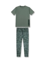 Jungen Schlafanzug Camouflaage GrüN 1/2 Arm M.Langer Hose V. Sanetta Gr.152+164