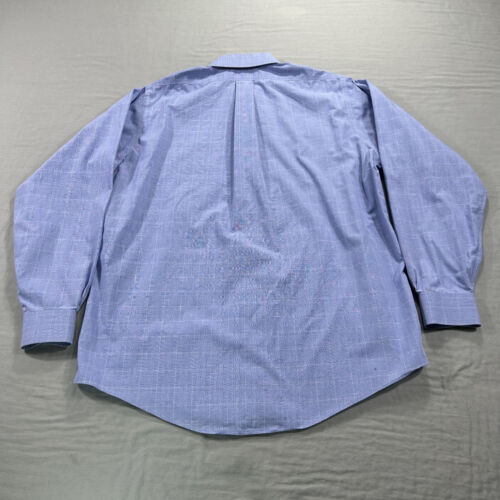Brooks Brothers Shirt Mens Large 16-34/35 Blue Check Button Up Casual Dress - Picture 2 of 9