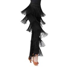 Latin Dance Fringed Dance Pants for Women Dance Stage Performance