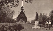 1957 Evangeline s Memorial Church Grand Pre Nova Scotia Canada Vintage Postcard