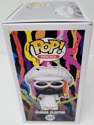 GEORGE CLINTON Signed Funko Pop Rocks #333 Parliament Funkadelic