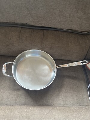 EMERIL by All-Clad 3 Qt Quart Skillet Stainless Copper Core Sauté Fry Pan NO LID