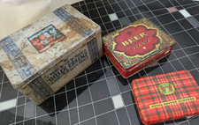 Konvolut Kaffeedose / Zigarettendose Kolonialwaren Blechdose antik