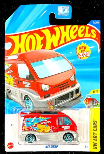 Hot Wheels KEI SWAP VAN 2025 Red, Kei Truck Converted to Van, New Model 2025 #11