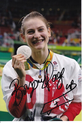 PAGE Bryony - GBR - Trampolin - Olympia 1.OS Gold 2024 2.OS 2016 Foto signiert