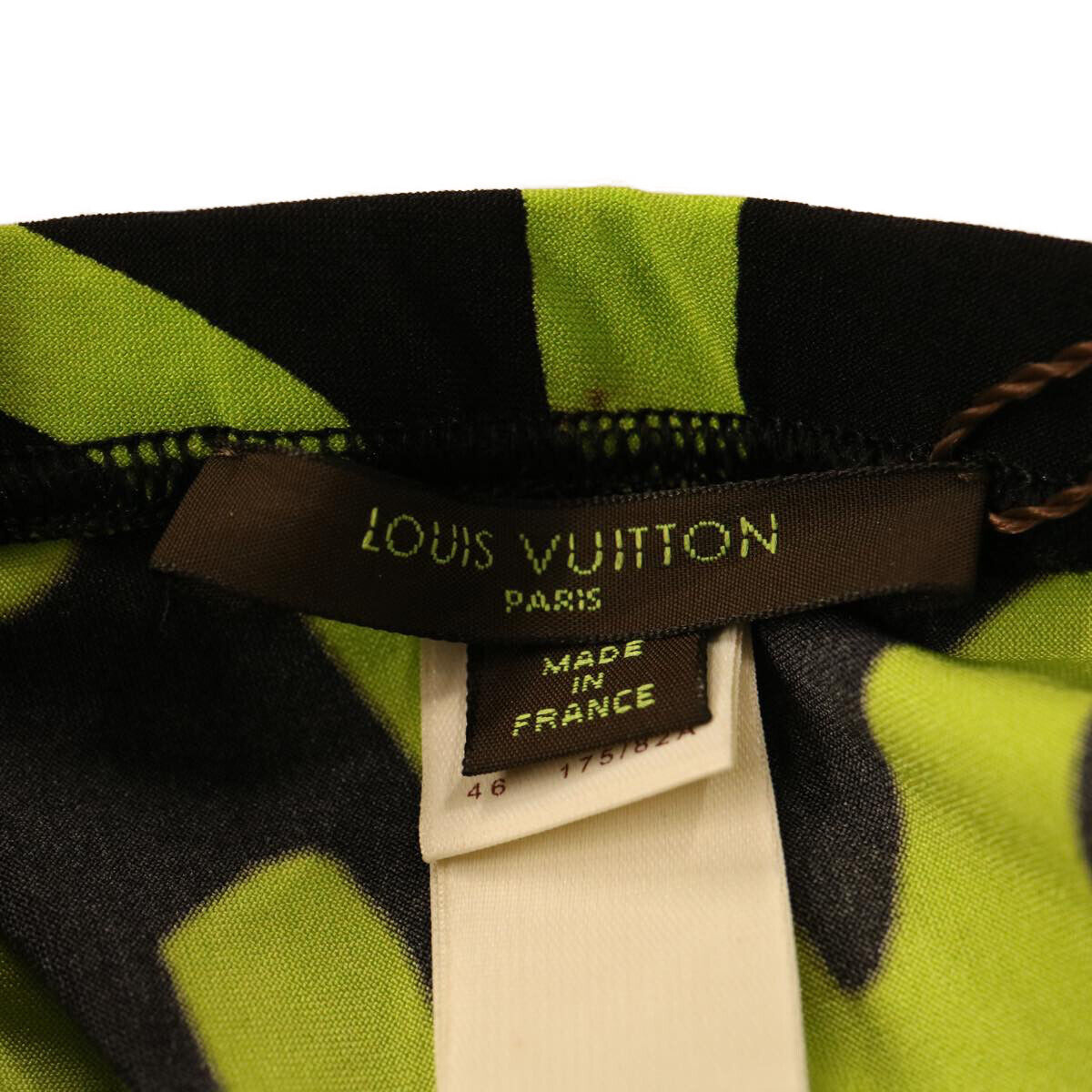 LOUIS VUITTON Monogram graffiti Pants Nylon Green Black LV Auth