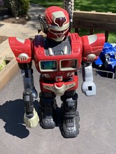 HAP-P-KID 2005 Robot 15" with Lights TURBO FIGHTER RED Tested and Working