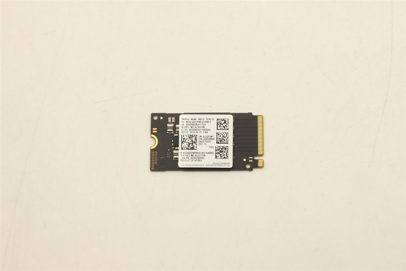 Lenovo E590 E490s E490 E41-55 E41-50 Solid State Drive SSD 512GB PCIE3X2 01FR523