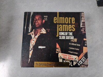 ELMORE JAMES - KING OF THE SLIDE GITARRE - KOMPLETTER SCHACHCHEF & FIRE - 4 CD SET