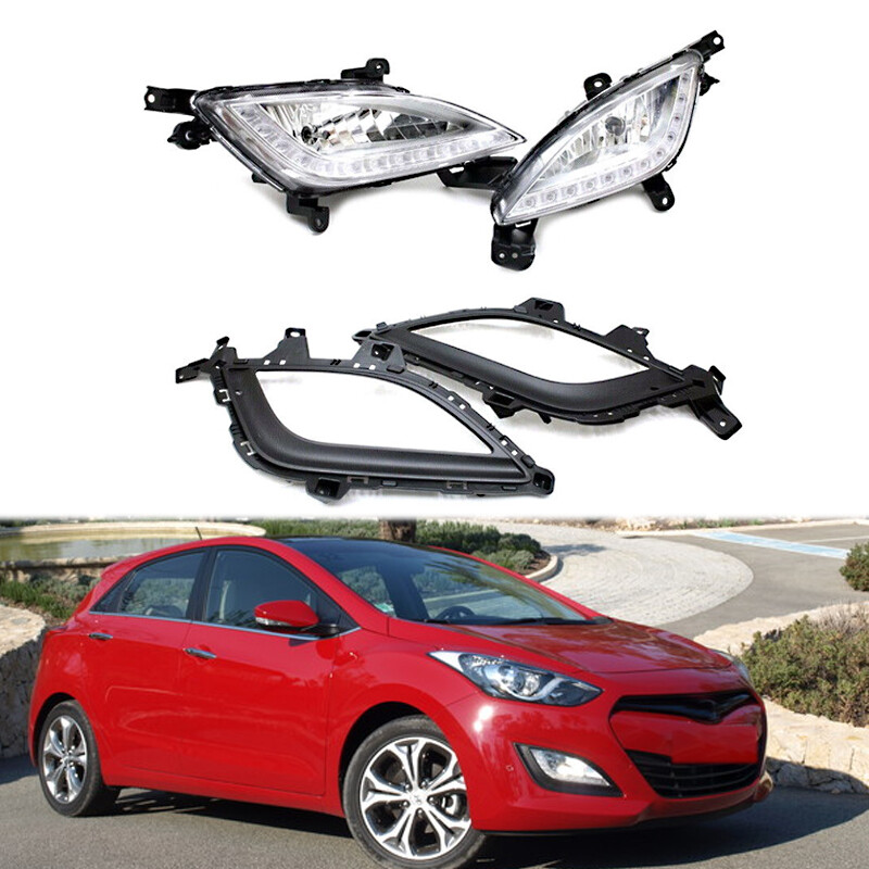 Hyundai Elantra GT i30 2012-2016 Front Bumper Fog Lights with Covers