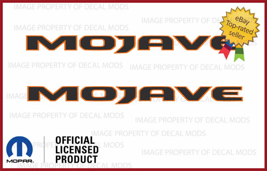 Jeep Mojave Hood Decal Graphics - Dark Gray & Orange Stickers For 2018-2025 Jeep Gladiator JT