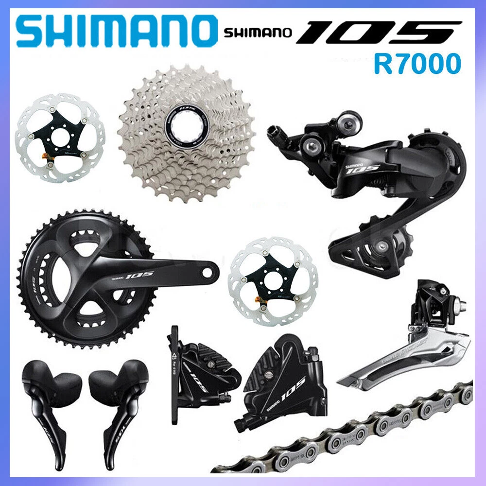Shimano 105 R7000 R7020 Hydraulic Disc Brake Groupset R7000 Rim Brake Groupset