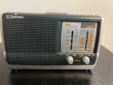 Vintage Emerson RP6250 AM/FM/TV Weather Band Portable Radio Tested Works