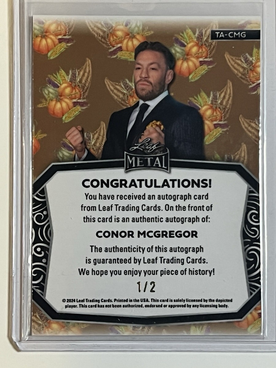 2024 Leaf Metal UFC Conor McGregor Auto - SSP Thanksgiving Prizm