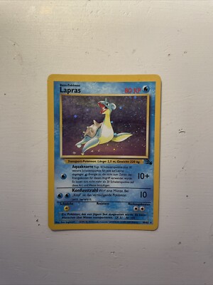 Lapras Holo - Fossil - 10/62 - Pokemon Karte - Deutsch