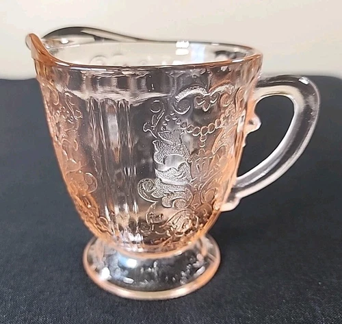 Pink Depression Glass MacBeth Evans American Sweetheart Creamer 1930s