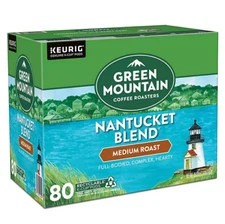 Green Mountain Coffee Roasters Medium Roast K-Cup, Nantucket Blend, 80 ct.