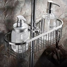 Bathroom Shelf Shower Storage Caddy Rack Organiser Tray Wall Holder For Sliding