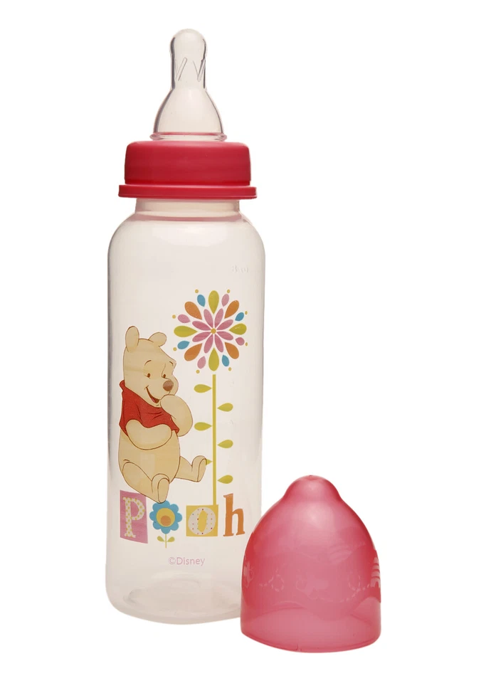 Disney Winnie The Pooh Baby Feeding Bottle 250ml - 3 Pack + FREE 9 Sets of Teats - image 3 of 4