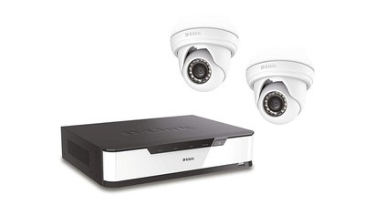 D-Link DNR16-4802-2 Überwachungskamera HD Überwachung Starter Kit PVR + 2 Kameras