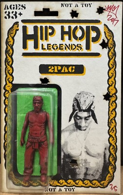 RYCA Hip Hop Legends 2Pac Tupac Figure RARE COLORWAY RED VERSION