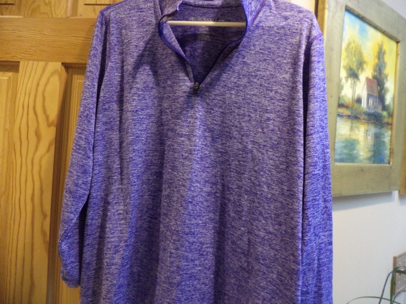 IDEOLOGY ATHLETIC JACET  1/4 ZIP Front ~ High Neck Jacket ~Purple - Size: 2X