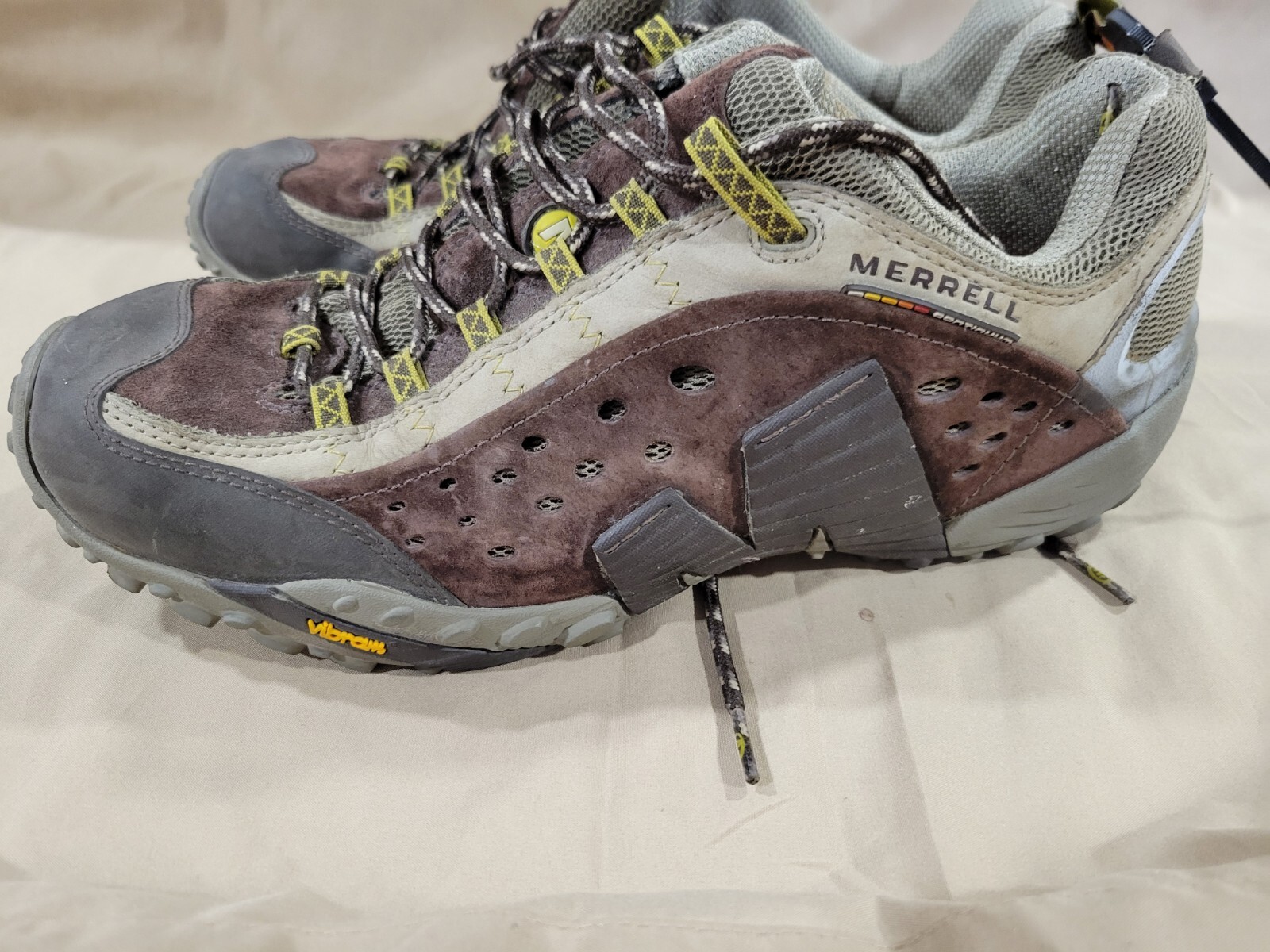 Men's Merrell Intercept Dark Brown Hiking Shoes Size 12 | eBay
