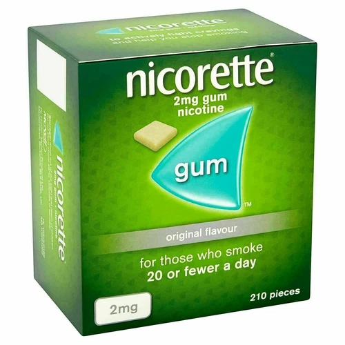Nicorette Chewing Gum Original Freshmint Flavour, 2mg x 210 Pieces