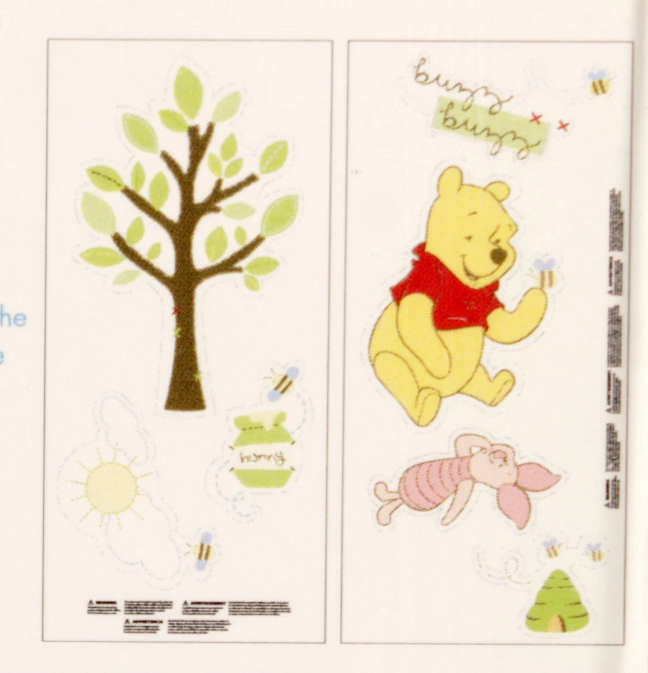 Disney Baby Winnie the Pooh and Piglet Vinyl Wall Decals Pooh's ABC New Foto 2 de 3