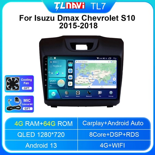 Unidad principal GPS radio coche pantalla táctil para Chevrolet S10 ISUZU DMAX 2015-2018 - Imagen 11 de 48