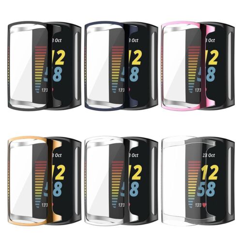 Smartwatch Case Cover TPU Screen Protector Protection For Fitbit Charge 5 - Picture 1 of 16