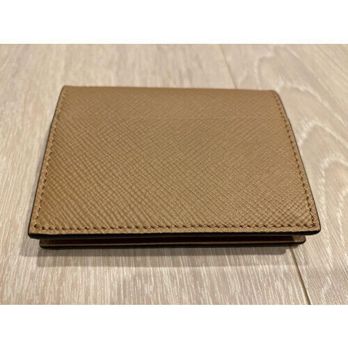 Smythson Panama Leather Coin Case with Box Rosewood Color EX Smythson Panama Leather Coin Case with Box Rosewood Color EX