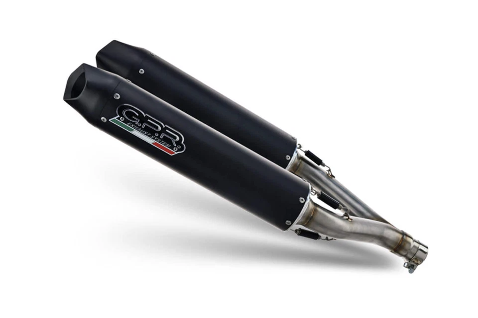 Escape Aprilia Dorsoduro 750 2008-2016 GPR doble deslizamiento furor Nero Foto 2 de 4