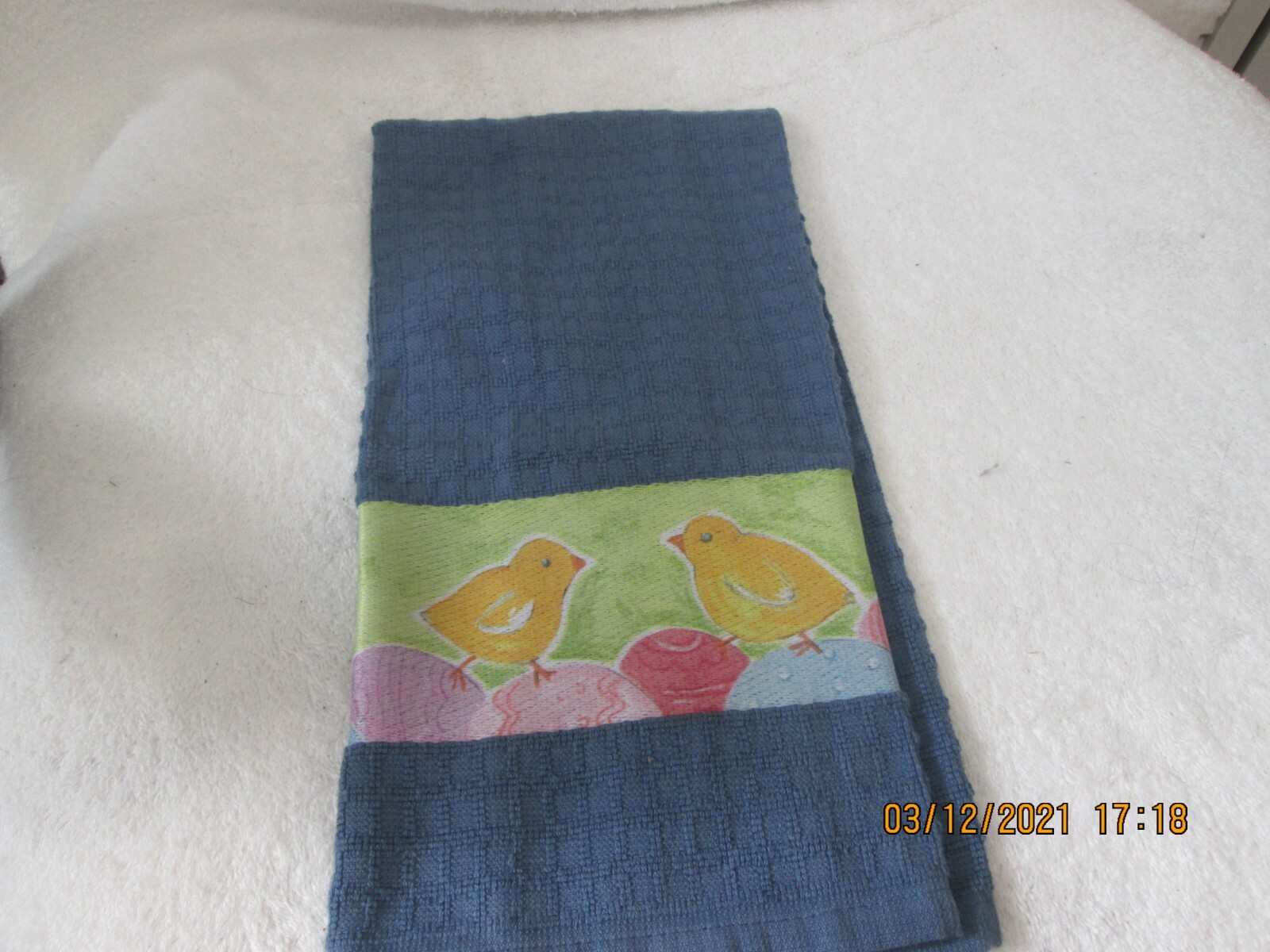 Bardwil Linens Easter Chick Egg Kitchen Towel New No Tags