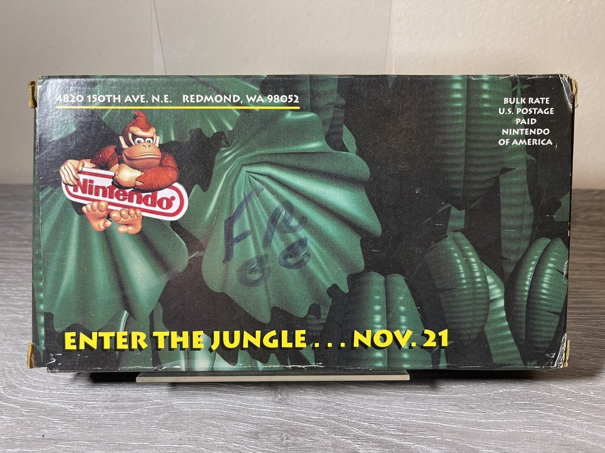 Vtg Nintendo Donkey Kong exposed enter the jungle nov.12 VHS