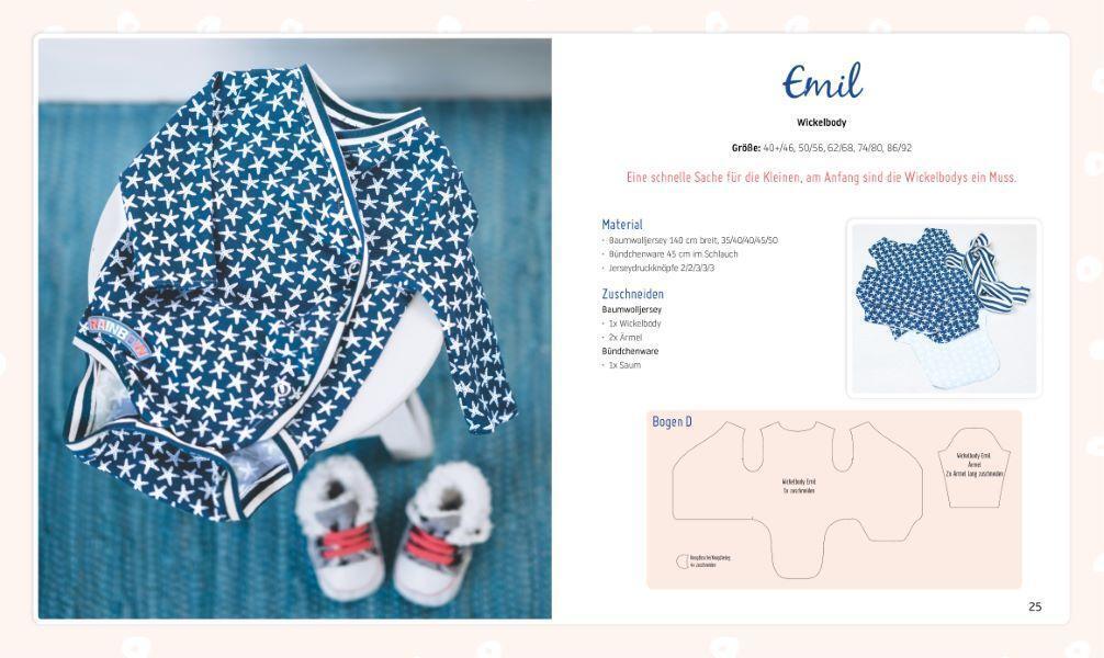 Thumbnail - Bodys Und Strampler Für Babys Nähen Niedliche Jersey-outfits In Größe