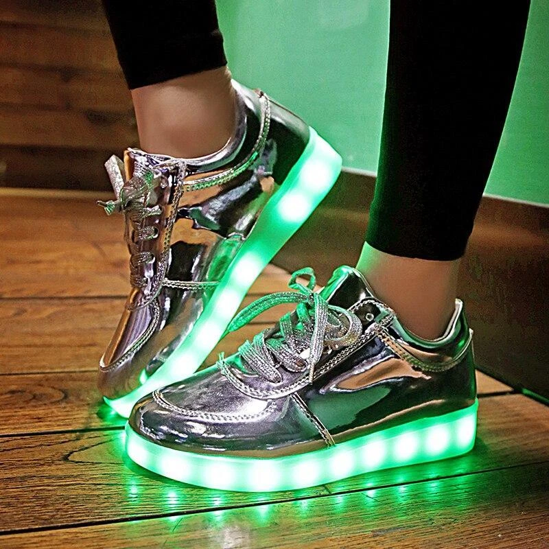 carrete Abrasivo Omitido Tenis De Luces Para Niños Y Niñas, Zapatillas, Zapatos Con Luz LED Para  Jovenes | eBay