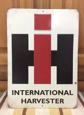 International Harvester IH Metal Sign Farm Equipment Barn Tools Tractor Feed 1