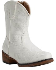 Roper Toddler Girls' Riley Western Boot - Snip Toe - 09-017-1566-1022 WH